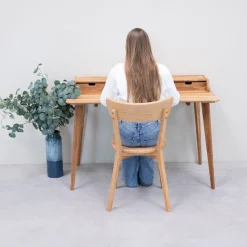 Bureau en bois massif de chêne Ana - NordicStory