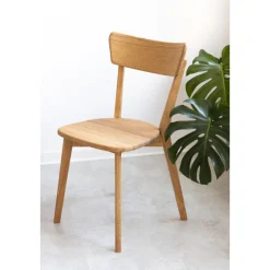 Chaise de salle à manger en bois massif de chêne Diana – Lot de 2 ou 4 chaises - NordicStory