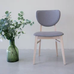 Chaise de salle à manger en bois massif de chêne blanchi Nova – Lot de 2 ou 4 chaises - NordicStory