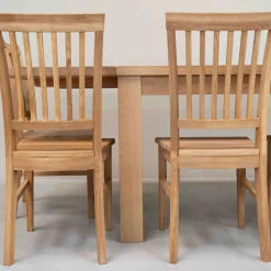 Chaise de salle à manger en bois massif de chêne Provence – Lot de 2 ou 4 chaises - NordicStory