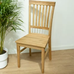 Chaise de salle à manger en bois massif de chêne Provence – Lot de 2 ou 4 chaises - NordicStory