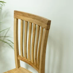 Chaise de salle à manger en bois massif de chêne Provence – Lot de 2 ou 4 chaises - NordicStory