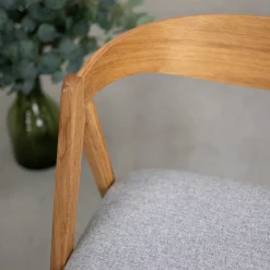Chaise en bois massif de chêne naturel Oscar, revêtement - Lot de 2 ou de 4 chaises - VESKOR