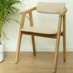 Chaise en bois massif de chêne Soho, revêtement - Lot de 2 ou 4 chaises - VESKOR