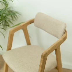 Chaise en bois massif de chêne Soho, revêtement - Lot de 2 ou 4 chaises - VESKOR
