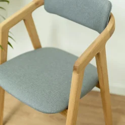 Chaise en bois massif de chêne Soho, revêtement - Lot de 2 ou 4 chaises - VESKOR