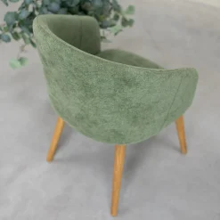 Chaise en bois massif de chêne Ana, revêtement - VESKOR