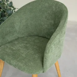 Chaise en bois massif de chêne Ana, revêtement - VESKOR