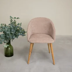 Chaise en bois massif de chêne Ana, revêtement - VESKOR