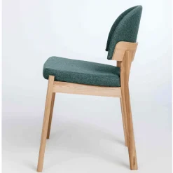 Chaise en bois massif de chêne Astrid, revêtement - Lot de 2 ou 4 chaises - VESKOR