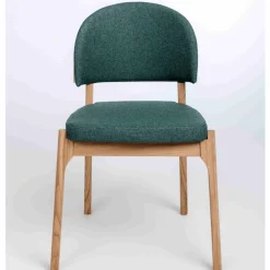 Chaise en bois massif de chêne Astrid, revêtement - Lot de 2 ou 4 chaises - VESKOR