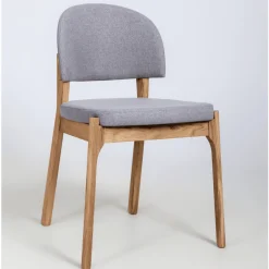 Chaise en bois massif de chêne Astrid, revêtement - Lot de 2 ou 4 chaises - VESKOR