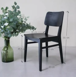 Chaise en bois massif de frêne Kodama - Lot de 2 ou 4 chaises - VESKOR