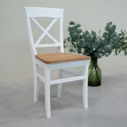 Chaise en bois massif Lausanne - Lot de 2 ou 4 - VESKOR