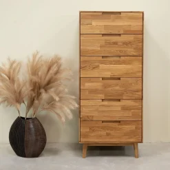 Chiffonnier en bois massif de chêne Escandi 6 - NordicStory
