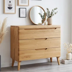 Commode en bois massif de chêne Milan - NordicStory