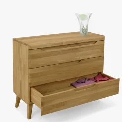 Commode en bois massif de chêne Milan - NordicStory