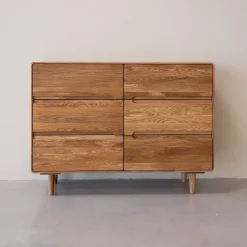 Commode en bois massif de chêne AMANDI 4 - VESKOR