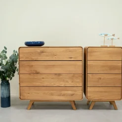 Commode en bois massif de chêne Genève - NordicStory