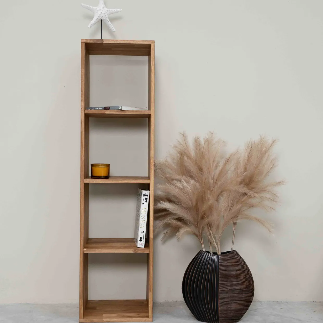 Etagère bibliothèque en bois massif de chêne Régal 4 - NordicStory