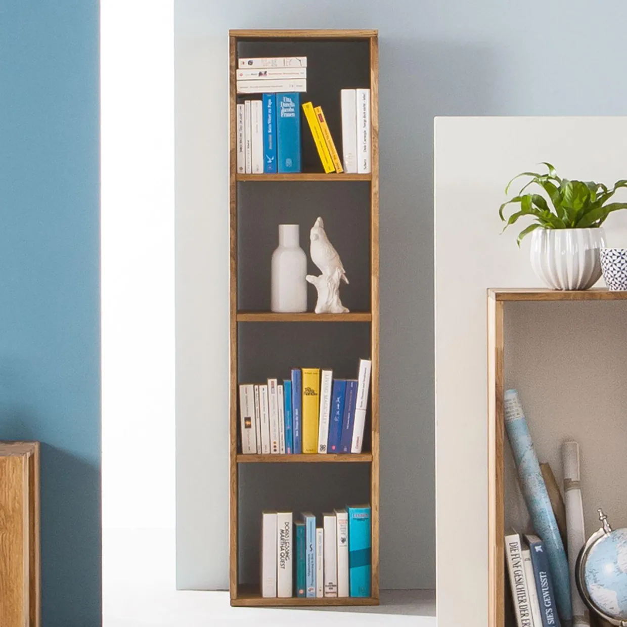 Etagère bibliothèque en bois massif de chêne Régal 4 - NordicStory