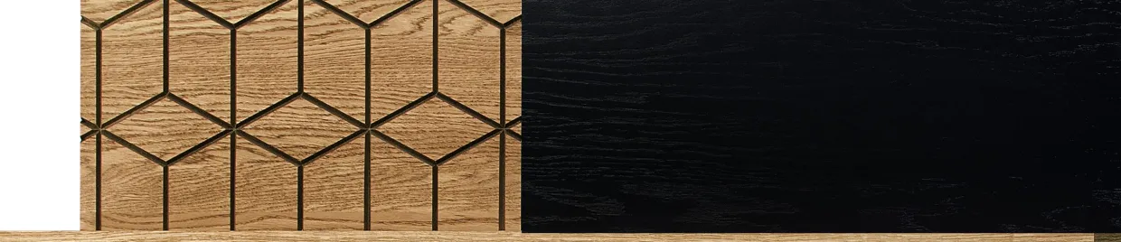 Etagère murale en bois de chêne Mozaik 34 - LoftStory