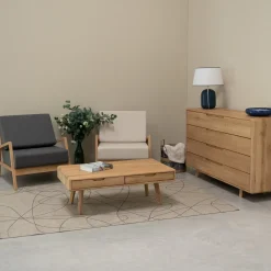 Fauteuil en bois massif de chêne Suède - VESKOR
