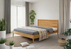 Lit en bois massif de chêne Milan - NordicStory