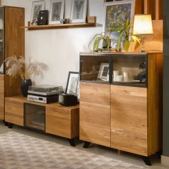 Meuble TV en bois massif de chêne Moritz - NordicStory