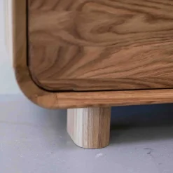 Meuble TV en bois massif de chêne Déo - VESKOR