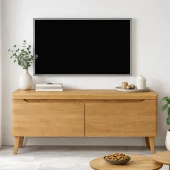 Meuble TV en bois massif de chêne Milan 2 - NordicStory