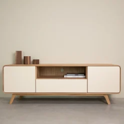Meuble TV en bois massif de chêne Oslo 2 - VESKOR