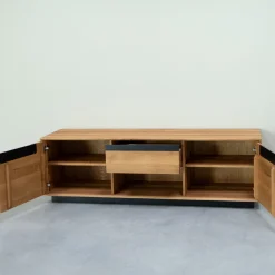 Meuble TV en bois massif de chêne Bremen - NordicStory