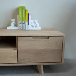 Meuble TV en bois massif Suède 2 – VESKOR