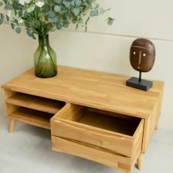 Meuble TV en bois massif de chêne Malmo 1 – VESKOR