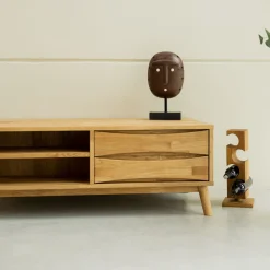 Meuble TV en bois massif de chêne Malmo 1 – VESKOR