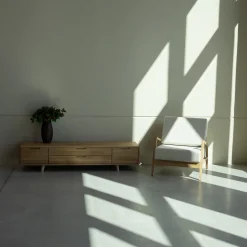 Meuble TV en bois massif Suède 1 – VESKOR