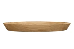 Plateau décoratif ovale en bois massif de chêne Lola - NordicStory