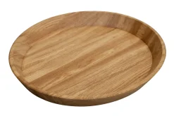 Plateau décoratif ovale en bois massif de chêne Lola - NordicStory