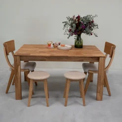 Table à manger en bois massif de chêne Mauritz 4 - NordicStory