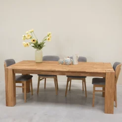 Table à manger en bois massif de chêne Mauritz 3 - NordicStory