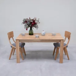 Table à manger en bois massif de chêne Krona - NordicStory