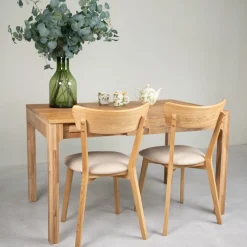 Table à manger extensible en bois massif de chêne Marsi - NordicStory