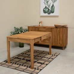 Table à manger extensible en bois massif de chêne Marsi - NordicStory
