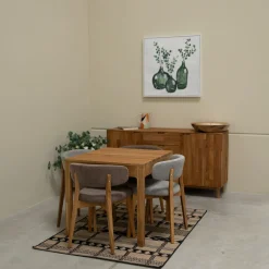 Table à manger extensible en bois massif de chêne Marsi - NordicStory