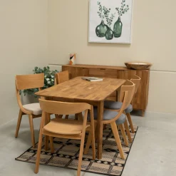 Table à manger extensible en bois massif de chêne France - NordicStory