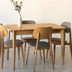 Table à manger extensible en bois massif de chêne France - NordicStory