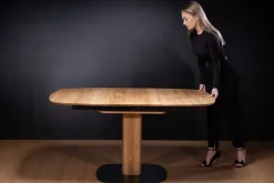 Table à manger extensible en bois massif LUNA - KARPIS