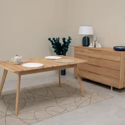 Table à manger extensible en bois massif Suède – VESKOR