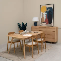 Table à manger extensible en bois massif Suède – VESKOR